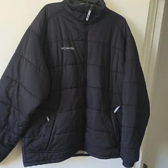 Columbia Black Puffer Jacket Men Xl - Picture 1 of 2